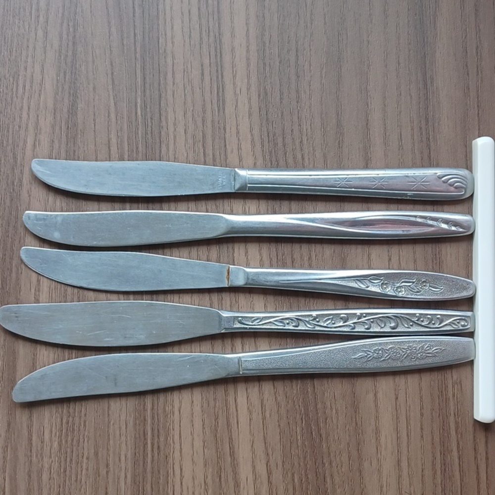 6 Misc. Vintage Butter Knives and A Spoon